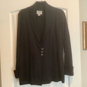 Lucky Brand Black Knit Blazer